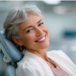 What is the perfect smile? (Photo of a woman with radiant teeth.)
